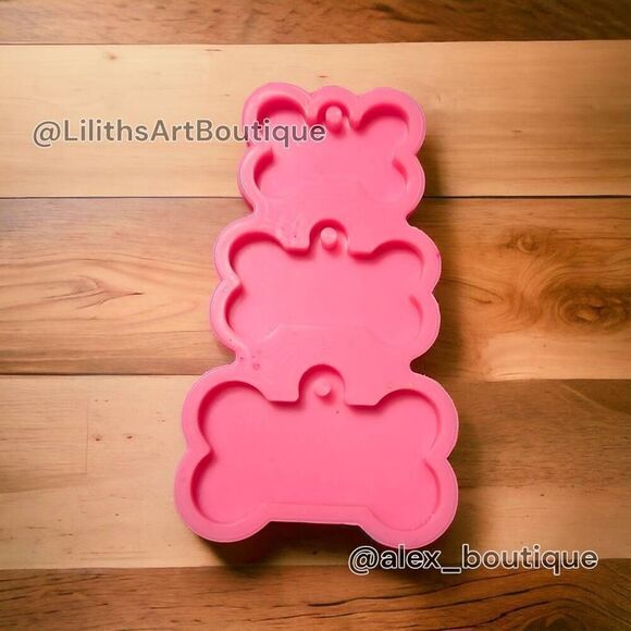 Silicone dog tag mold (Y012) - Picture 1 of 5